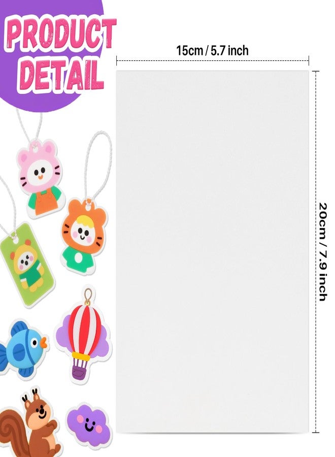 RAINFLOW 22PCS Shrinky Dink Sheets - Shrink Paper Keychain Kit Christmas Crafts,7.9" x 5.7" Shrinky Plastic Sheets Shrink Art Paper,Shrinky Dinks Keychain Making Kit for DIY Craft - Image 3